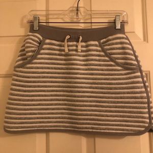 Striped grey and white cat & jack skirt